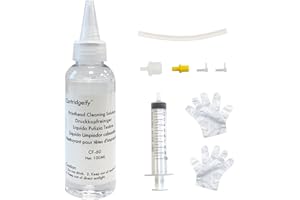 Cartridgeify 100ml Kit Limpieza Cabezales Impresora, Limpiador de boquillas para Limpiar los Cabezales de impresoras de Inyección de Tinta Epson HP Canon Brother Lexmark