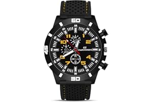 OFFCUP Orologio Uomo Orologio Analogico al Quarzo Orologio da Uomo Cronografo Orologio da Polso Casual Orologi Sportivo Moda Classico Elegante Con Cinturino in Silicone