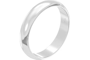 Aeon 925 Sterling Silver Court Wedding Ring – 2mm to 5mm | Comfort Fit for Men & Women | Sizes J-Z | Premium Quality for Life's Special Moments