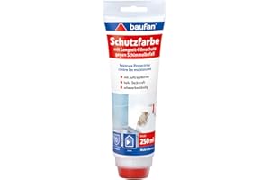 Baufan Schutz-Farbe Tube 250ml | Renovierfarbe | Wirksamer Langzeitschutz | Hohe Deckkraft | Einfache Anwendung | für schimmelgefährdete Oberflächen