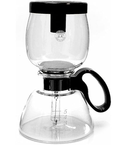 Diguo Cafetière de luxe belge avec siphon de famille royale - Design élégant - Style rétro - Or rose poli