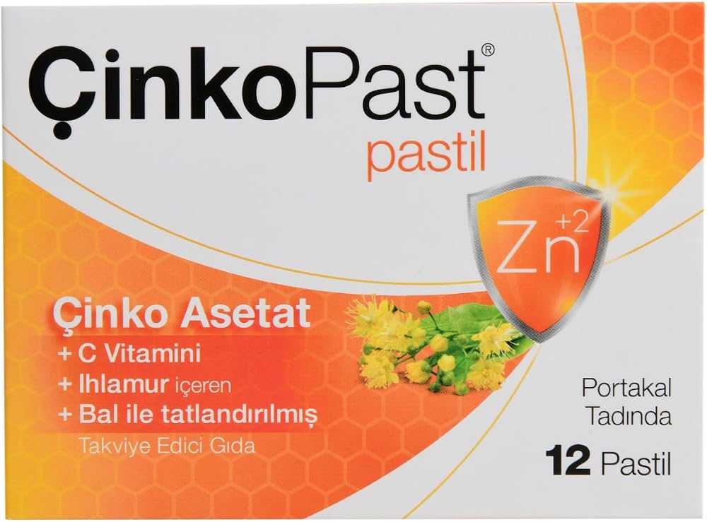 ÇinkoPast Ihlamur & Bal Portakal Aromalı - 12 Pastil