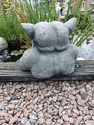Steinfigur MYSTISCHER Muskel Gargoyle GARGOYL Torwächter Wächter Mauerhocker Deko Neu Frostfrei massiver Steinguss - 3