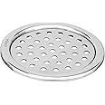 LIPKA Pack of 2 Eon Round with Plain Jali Floor Drain |Premium Stainless Steel |5 x 5 Inches| with Lock|