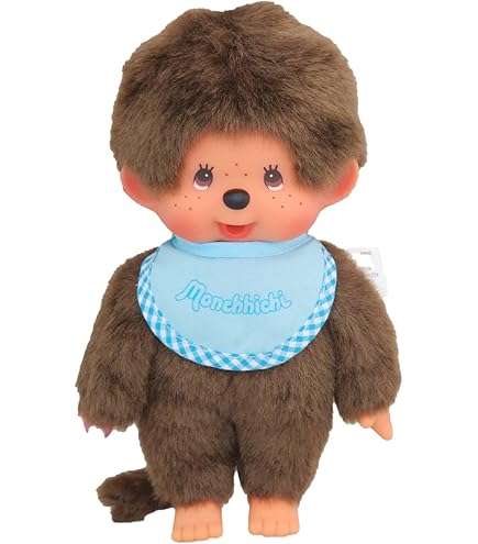 Sekiguchi 242054 Original Monchhichi Boy Forest Gnome Brown Plush