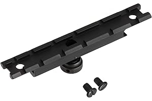 ToopMount Taktische Weberschiene 20mm Weberschienenhalterung Aluminium Picatinny-Schienensatz für M4/M16 Tragegriff 15A Airsoft-Jagd