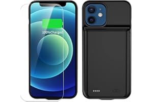 MIGAFEI Battery Case for iPhone 13 Mini, Improved 6800 mAh Ultra Thin Portable Protective Power Smart Charging Case Compatible with iPhone 13 Mini/12mini (5.4 Inch) Rechargeable Extended Battery Charging Bag