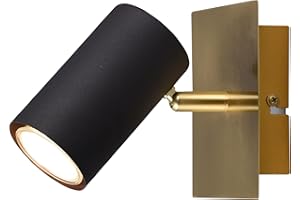 TRIO LEUCHTEN Trio-Leuchten Metalowy Kinkiet Czarny i Złoty