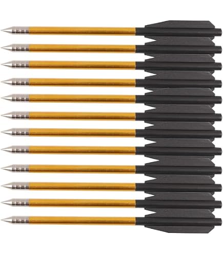 Pack De 12 Flèches Aluminium Pour Arbalète 50-80 Lbs - Marque MAN KUNG - Neuves En Emballage