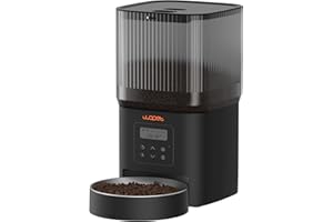 WOPET Distributeur automatique de nourriture pour chat - 4 l - WiFi - Avec contrôle par application pour une alimentation lente - Enregistrement vocal de 10 secondes - 1 à 10 repas par jour pour chats