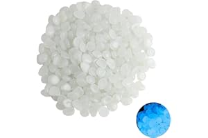 SOPWMAP 300 Stück Leuchtsteine, Weiß leuchtende Kieselsteine,Leuchtende Steine, Leuchtsteine Garten, Fluoreszierende Kieselsteine für Garten, für Aquarium, Gartengestaltung, Wege und Pflanzentöpfe