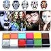 Ayliss® 12 Flash Colors Professional Face Body Paint Oil Painting Make Up Set (One Size, #1)