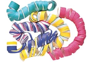 Unique- Stelle Filanti per Feste Multicolori-40 Tiri, Assorted, confezione da 1, 9010