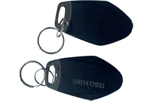 YARONGTECH 125KHZ RFID Tag Metal estilo Negro Keyfob para el sistema de control de acceso de la puerta (5)