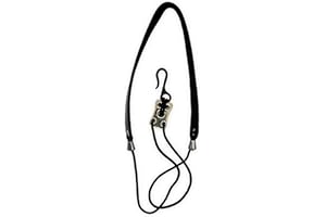 Soundman SNG-8 Deluxe Clarinet Strap - Comfortable Leather Strap for Clarinet - Height-Adjustable Neck Strap with Sturdy Hook, Reliable Quality + Clarinet Basics Training Course