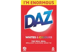 Daz Whites & Colours 75 Washes - Powder - 5.24kg - Unscented - Fragrance Free