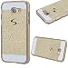 Produktbild GrandEver Galaxy A3 2017 Hartschale Hart Hülle Glitzer Schutz Bling Hardcase Einfarbig Rückschale Schutzhülle für Samsung Galaxy A3 2017 Bumper Klar Dünne Ultra Slim Rückseite Clear Case Matte Cover Handy Tasche Premium Handyhülle Backcover - Gold