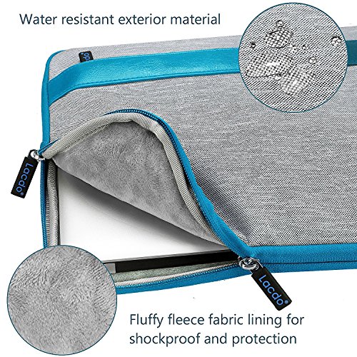 Lacdo 14-15.4 Zoll Wasserdichte Laptop Sleeve H¨¹llen Notebook Tasche f¨¹r Macbook Pro 15″ Retina Desiplay / Protective Ultrabook ASUS, Toshiba, Dell, Lenovo, HP, Chromebook,Blau - 3