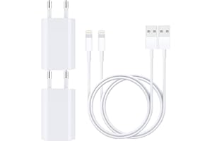 GEJIN USB Ladegerät, Ladekabel 1M/1M für iPhone Kabel USB Netzteil Datenkabel Ladeadapter für iPhone 12pro 12 11 Pro/XS Max/XR/X/8/8 Plus/7