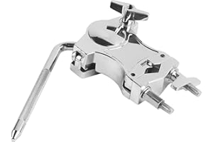 GENERIC Tom Drum Mount Clamp - Zinc Alloy Drum Racks Drum Bracket Mount Clamp | 360-Degree Rotating Drum Rack, Tom Drum Bracket, Multi-Functional, Fits Most Models