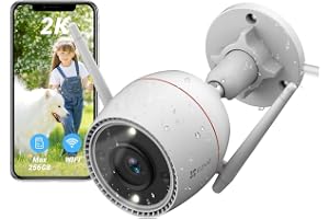 EZVIZ C3TN 2K Övervakningskamera Utomhus WiFi, 3MP Säkerhetskamera med Färg Mörkerseende, Smart AI Människoigenkänning, Siren