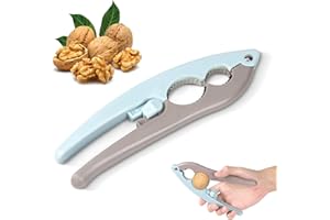 WQSS AOEIU Nutcracker, Double Clamp Mouth Design Non-Slip Handle Nut Cracker, Nut Crackers Designed for Nuts with Hard Shells, Labor-Saving Multifunctional Nut Crackers for All Nuts