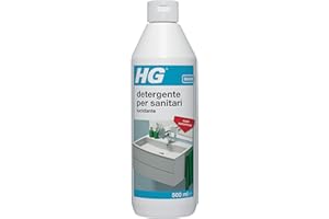 HG Detergente per Incrostazioni di Calcare, Ripristina la Brillantezza del Bagno, Utilizzabile su Lavandini, Docce, Vasche da Bagno e WC, 500 ml