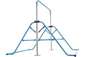 RibasuBB Gimnasia Gimnasia, 45-61 pulgadas, barra de gimnasia regulable en altura, soporta hasta 220 kg, equipo de entrenamiento horizontal, barra de ejercicios para interiores, entrenamiento en casa