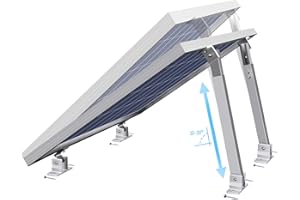 SZ-KARIDGE Verstellbare Solarmodul Halterung, Einstellbare Solarmodule Neigungshalterung, 76,2 cm zur Unterstützung von Solarmodulen, Geeignet für Boote, Wohnmobile, netzunabhängige Dachsysteme