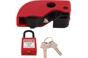 PISSENTE Kit de Verrouillage de Disjoncteur Universel, Dispositif de Sécurité avec Pince et Verrouillage Multipolaire pour Installation Électrique