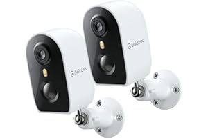 GALAYOU Telecamera Wi-Fi Interno/Esterno Senza Fili Batteria - 2K Videocamera Sorveglianza Wifi con Allarme PIR/AI Rilevamento Movimento, Visione Notturna a Colori, Sirena, Alexa, IP65
