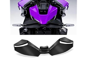 VORILES For MT-09 2024 MT09 SP 2024 2025 Accessori Nuovo modello di motocicletta Aerodinamica Winglet Kit spoiler anteriore Deportanza Ala anteriore nuda (Nero brillante)