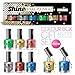 6 x Luxury Nail Polish 6 Different Glitter Colours Shine Gift Box High Quality
