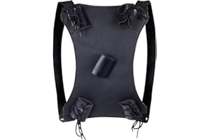 COOLCHANGE Back Sword Holder Made of Synthetic Leather, Back Holster for Katana or Sword, Black