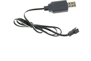 efaso USB Ladekabel für RC Bagger 1550/1350 und alle 7,2V NiMH Akkus mit HBX Stecker