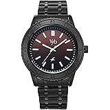 Fastrack Vyb Quest Quartz Analog Black Dial Black Stainless Steel Strap Watch for Men - FV30036NM01W: 