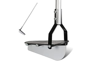 FISHTEC Kantenstecher - Manueller Kantenschneider - Stahlklinge 28 cm - Schwenkbarer Stiel 102 cm - Einfaches und sauberes Abstechen Ihres Rasens - Großer Fußtritt - Schwenkbarer Griff 102 CM