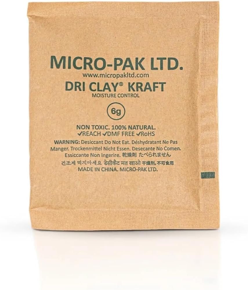 MicroPak 20 Adet 6 Gram Nem Alıcı, Rutubet Giderici, Küf ve Koku Önleyici, Kuru Gıda, Kedi & Köpek Mamaları, Ayakkabı, Tekstil ve Elektronik Cihazlar için Etkili Koruma, Çok Amaçlı Kullanım