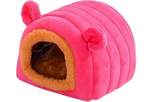 DAMOHONY Lit pour animal domestique petit animal hiver chaud maison grotte pour hamster hérisson rat chinchilla