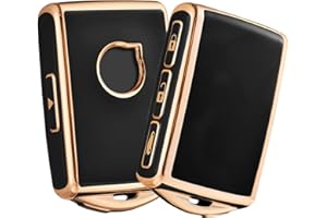 OATSBASF Etui na kluczyki samochodowe do Volvo, etui na klucze do Volvo XC40, XC60, XC90, XC70, S60, S80, S90, C30, V70, V90, etui na klucze (czarne)