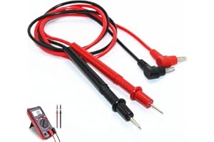 KJZEEX Multimeter Test Leads Kit, 2 Pieces Test Lead 1000V 10A Probe Test Lead Universal Digital Multimeter Test Lead Probe Cable for Multimeter, Voltmeter, Clamp Meter