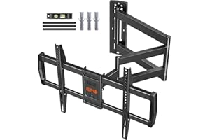 ELIVED 962mm Long Arm TV Wall bracket for Most 42-75 Inch TVs, Long Extension Corner TV Mount, Full Motion Wall Mount Bracket Swivel and Tilt, Holds up to 45KG. Max VESA 600x400mm, EV3038