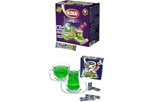 KOZA Kiwi Instant Getränkepulver Stick einzeln Verpackt 50er Pack | Pulver für Heiß oder Kalt Getränk | Türkischer Tee | Ice Tea Pulver | Eistee | Früchtetee | Cay | Teepulver