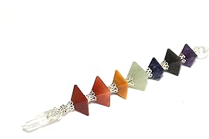 Jet International A ++ Chakra Pirámide Varita curativa Palo Folleto gratuito Terapia de cristal Equilibrio de energía Reiki Poderoso Aura Meditación Masaje Pagano Wicca Tantra espiritual Metafísico