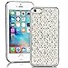 Produktbild SMART LEGEND iPhone SE/5S/5 Weiche Silikon Hülle TPU Bumper Handyhülle Silber Muster Schutzhülle Backcover Crystal Kirstall Clear Etui Ultra Slim Design Glatt Weich Handytasche Soft Case Silicon Protective Cover Flexible Dünne zurück Schale