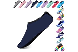 Hoomall Chaussures Aquatiques Femme Homme Enfant Chaussures de Plage Respirant Chaussures d'eau Semelle Souple Antidérapant pour Plage Piscine Surf Sport Gymnase