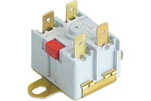 GASTROTEILESHOP Termostato di sicurezza per lavastoviglie Omniwash QUATTRO Q/82, QUATTRO T/82, UNO Q, Nuova Simonelli KIARA6 2 poli 2NC 16A