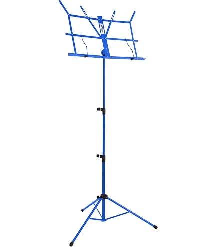 ISO TRADE Notenständer Aus Metall – Verstellbar Von 50-136 Cm, Mit Tasche, Schwarz
