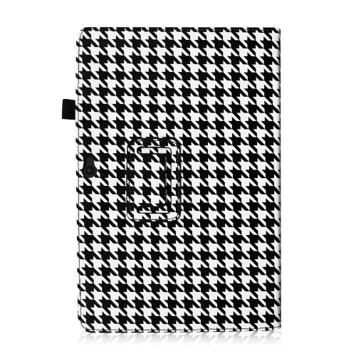 Fintie Schutzhülle Flip Case mit Stylus Halterung für Microsoft Surface RT/Surface 2 26,9 cm nicht kompatibel mit Windows 8 Pro – – ZG-Houndstooth Schwarz Surface 2 / Surface RT - 6