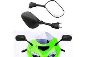 XMT-MOTOR Espejo retrovisor para moto apto para Kawasaki Ninja ZX-6R 2005-2008 ZX-10R 2004-2010.